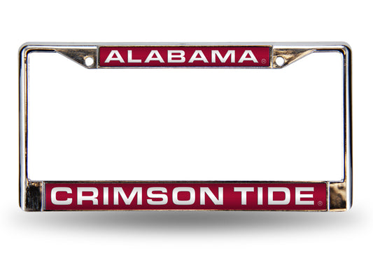 Alabama Crimson Tide Laser Chrome License Plate Frame