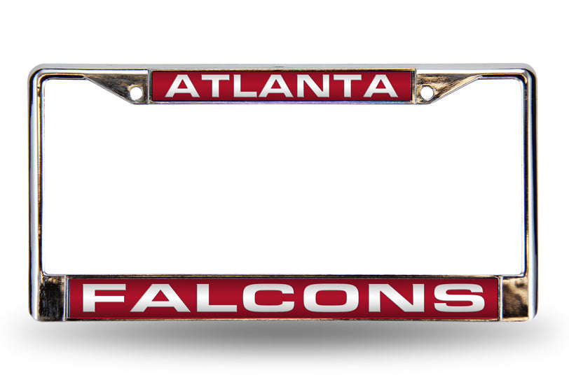 Atlanta Falcons Laser Chrome License Plate Frame