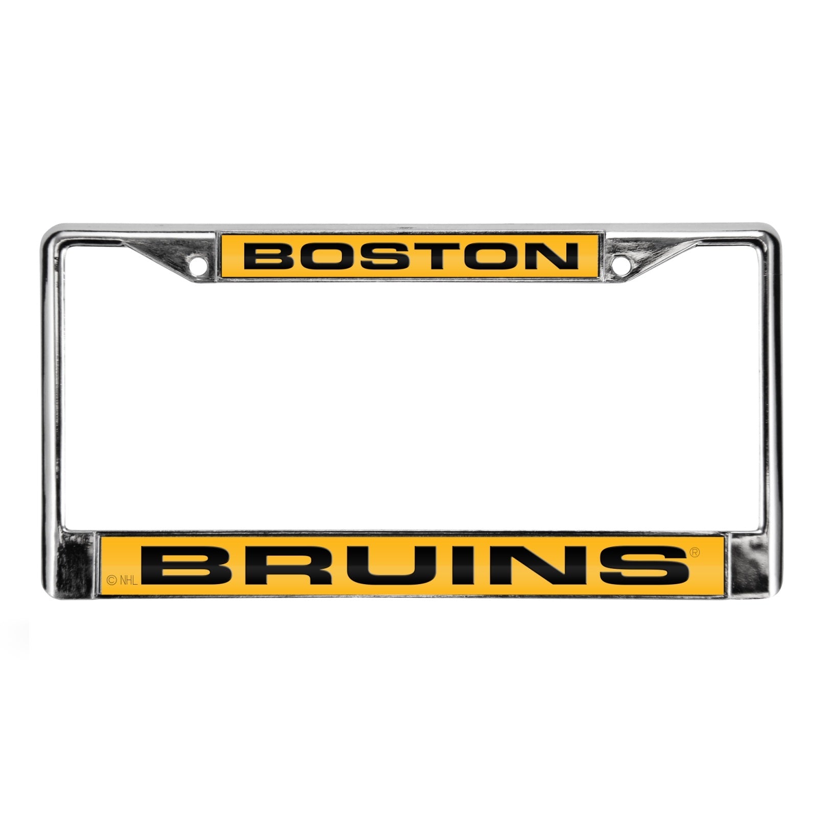 Boston Bruins Laser Chrome License Plate Frame