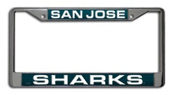 San Jose Sharks Laser License Plate Frame