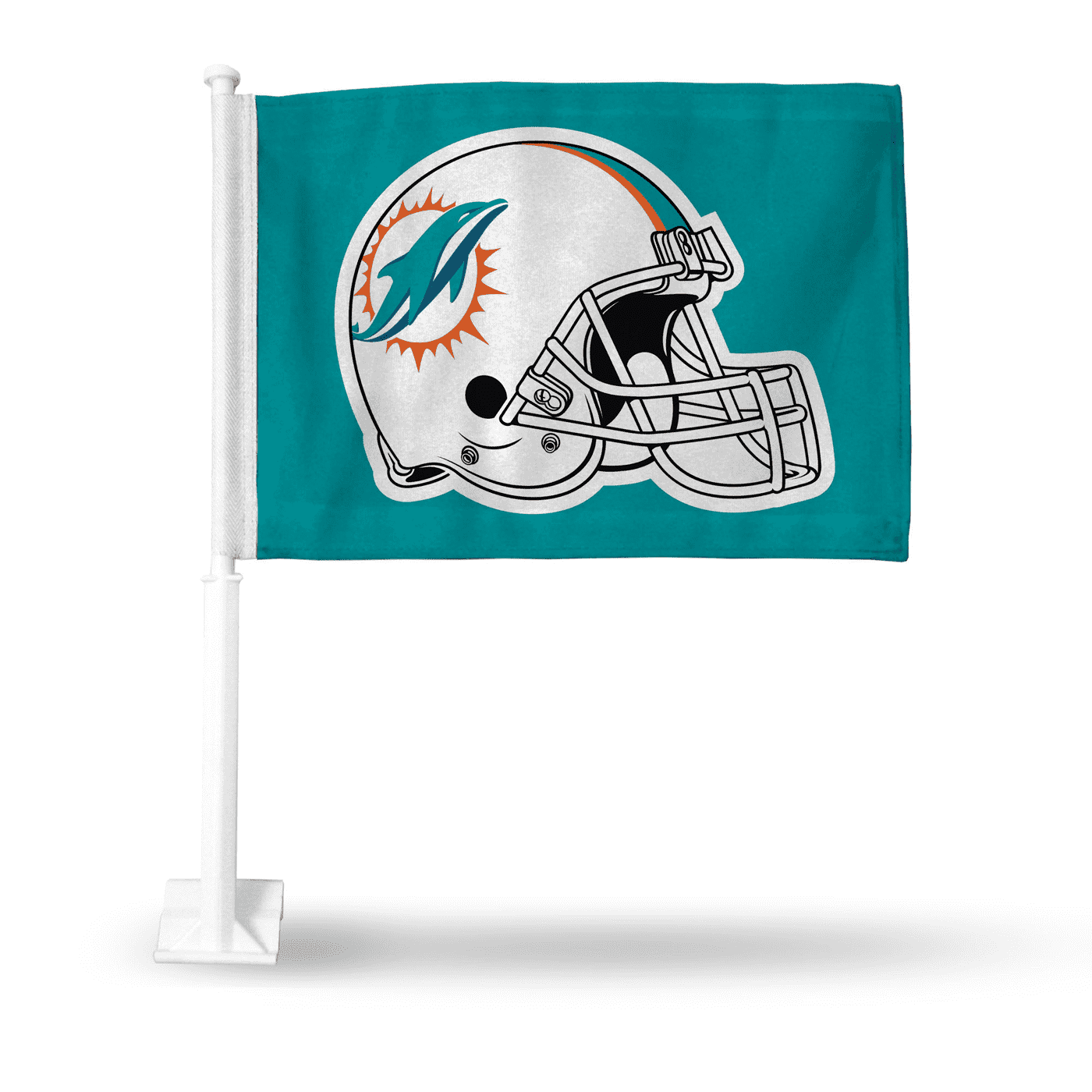 Miami Dolphins Helmet Car Flag