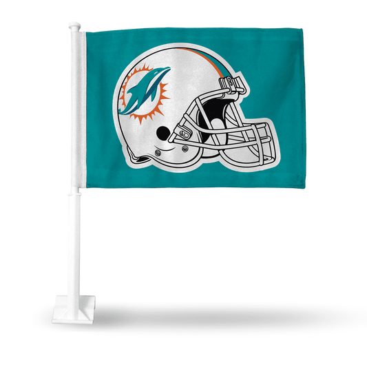 Miami Dolphins Helmet Car Flag