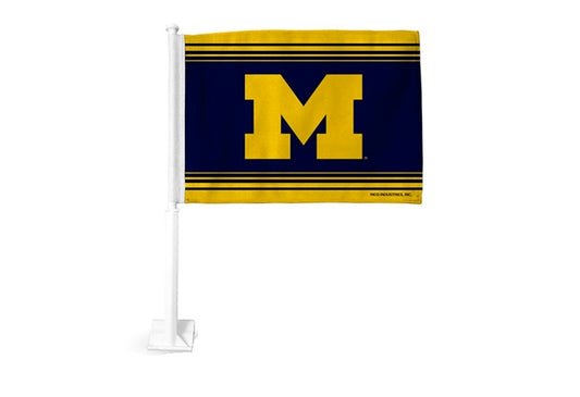 Michigan Wolverines Car Flag