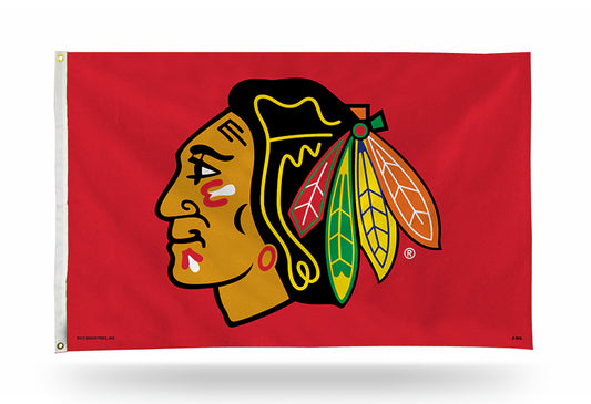 Chicago Blackhawks Red Banner Flag