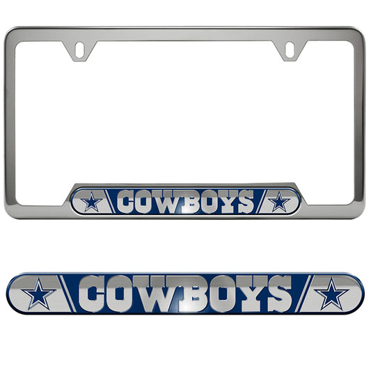 Dallas Cowboys Premium Stainless License Plate Frame