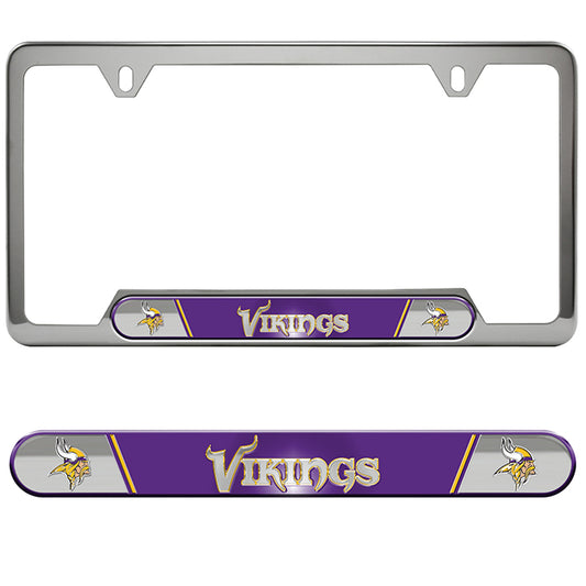 Minnesota Vikings Premium Stainless License Plate Frame