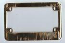 Motorcycle Gold Double Panel License Frame