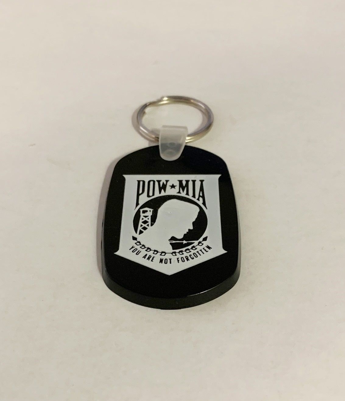 POW MIA Rubber Key Chain