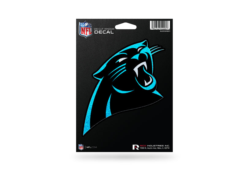 Carolina Panthers Glitter Die Cut Vinyl Decal