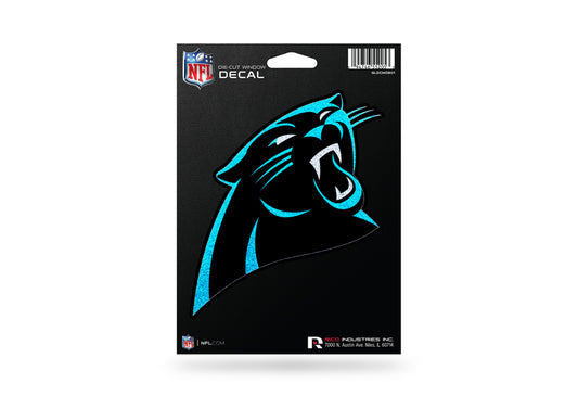 Carolina Panthers Glitter Die Cut Vinyl Decal