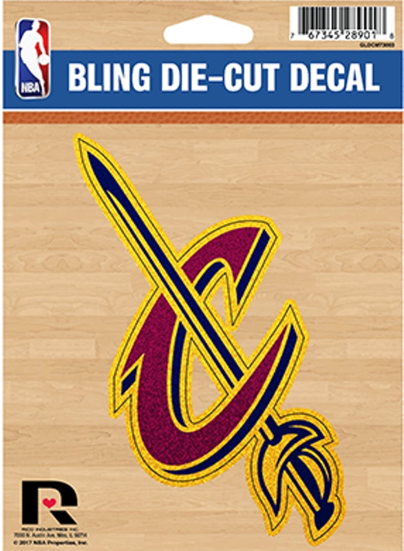 Cleveland Cavaliers Glitter Die Cut Vinyl Decal