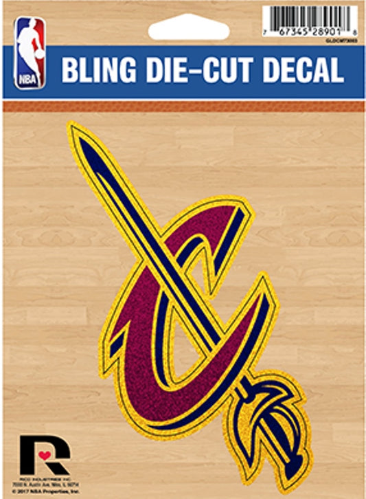 Cleveland Cavaliers Glitter Die Cut Vinyl Decal