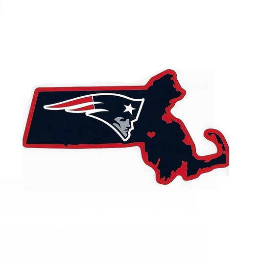 New England Patriots Home State Vinyl Sticker