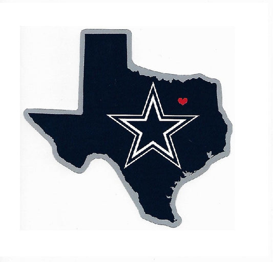 Dallas Cowboys Home State Vinyl Sticker