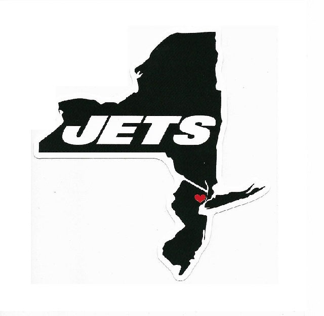 New York Jets Home State Vinyl Sticker