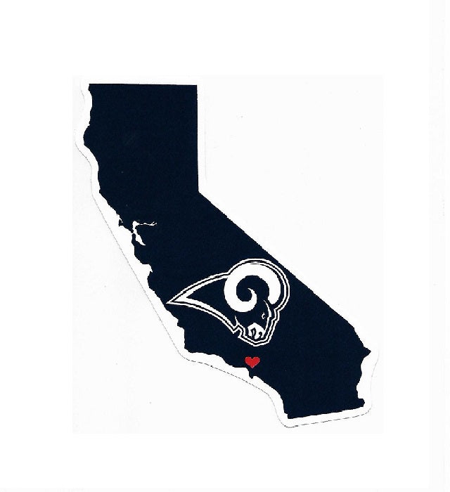 Los Angeles Rams Home State Vinyl Sticker