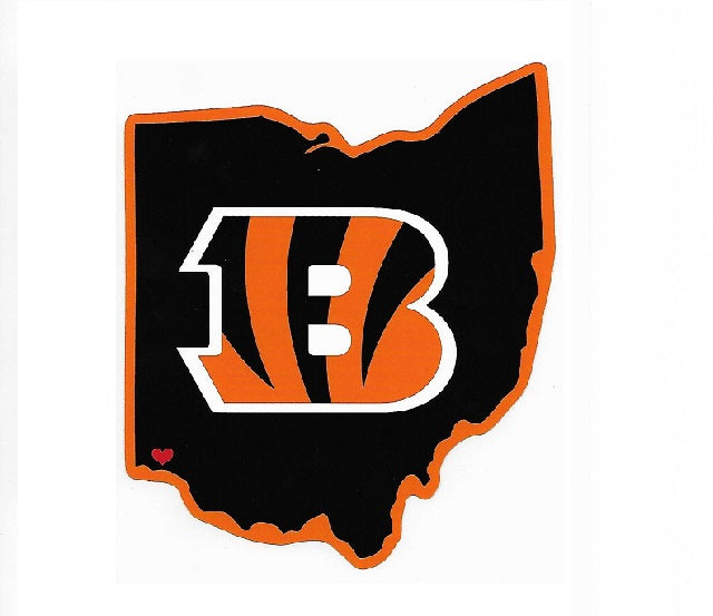 Cincinnati Bengals Home State Vinyl Sticker