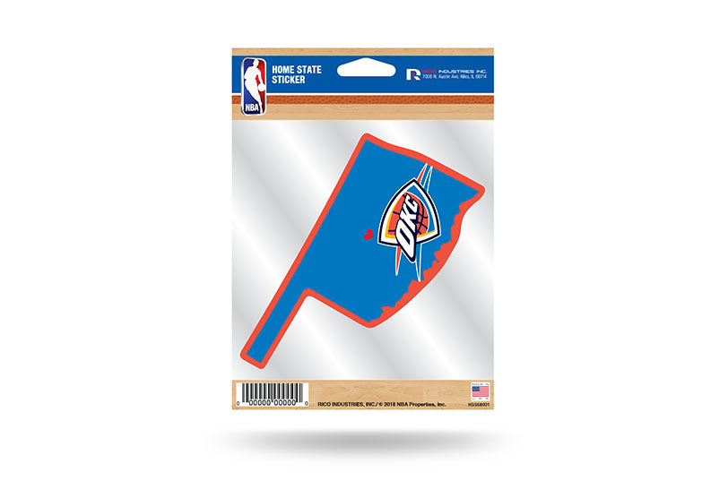 Oklahoma City Thunder Home State Vinyl Sticker