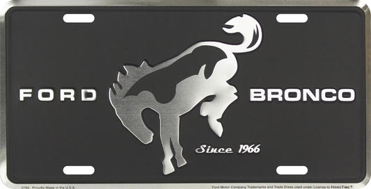 Ford Bronco Metal License Plate