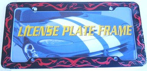 Tribal Plastic License Frame