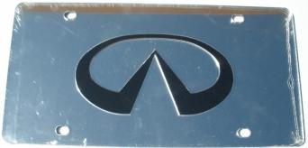 Infiniti Silver Laser Cut License Plate