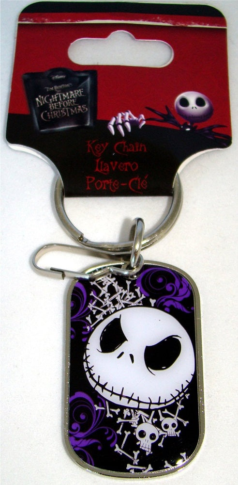 Jack Skelington Dog Tag Keychain