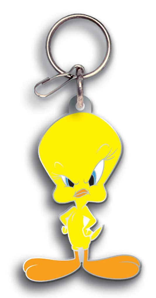 Tweety Bird Enamel Keychain