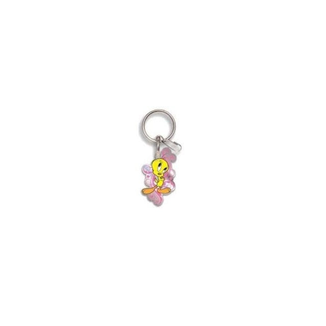 Tweety Bird Enamel Keychain