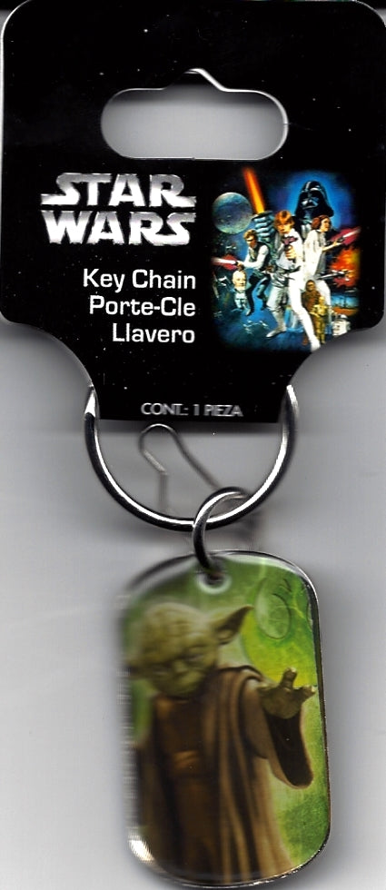 Star Wars Yoda Dog Tag Keychain