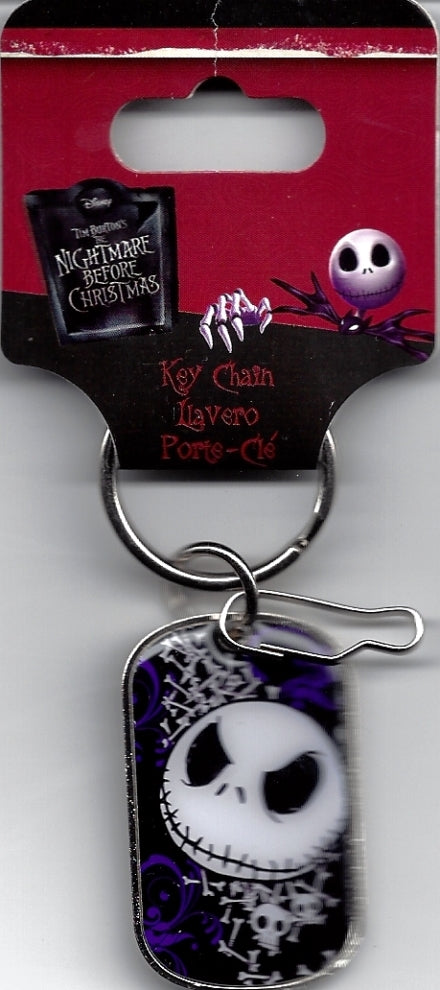 Nightmare Before Xmas Jack Dog Tag Keychain