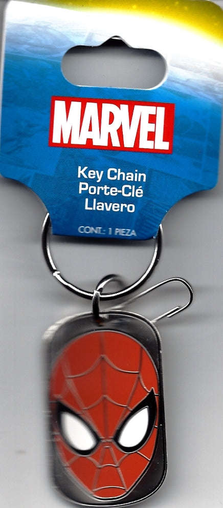 Spider-Man Metal Dog Tag Keychain