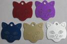 Cat Face Engravable Pet Identification Tags