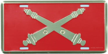 Field Artillery (crossed cannons) License Plate