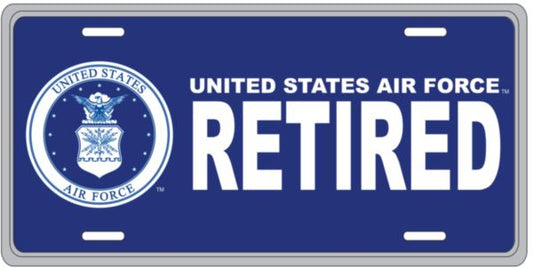 U.S. Air Force Retired License Plate