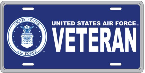 U.S. Air Force Veteran License Plate