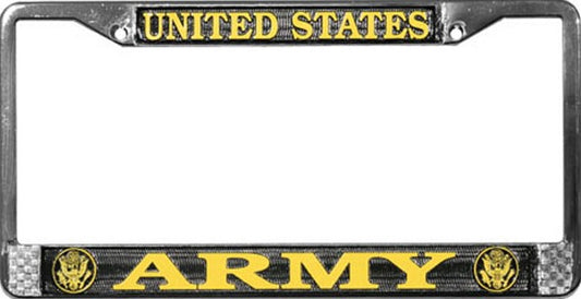 United States Army Chrome License Plate Frame