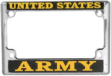 United States Army Chrome License Plate Frame