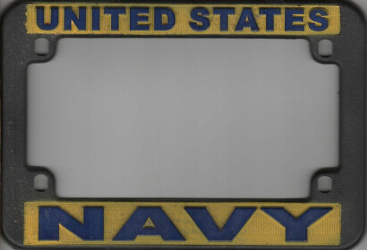 United States Navy Motorcycle License Plate Frame