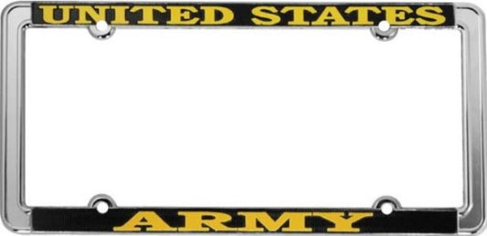 United States Army Thin Rim Chrome License Plate Frame