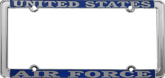 United States Air Force Thin Rim Chrome License Plate Frame