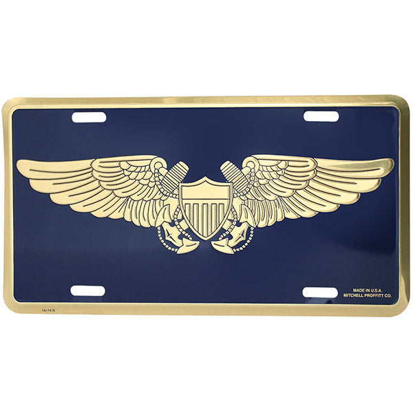 U.S. Navy Naval Flight Officer Logo License Plate