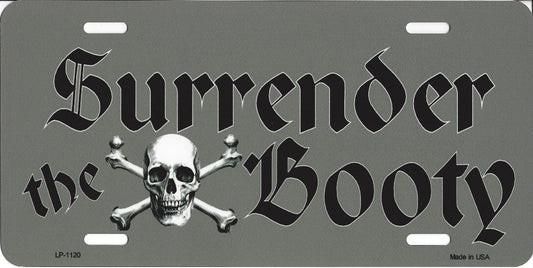 Surrender the Booty Pirate License Plate