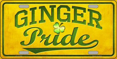 Ginger Pride Metal License Plate