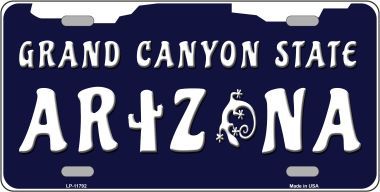 Arizona Grand Canyon State Metal License Plate