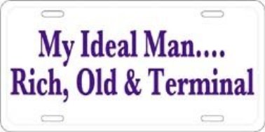 Rich Old And Terminal ... Metal Novelty License Plate