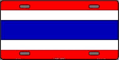 Thailand Flag Metal License Plate