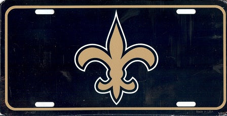 Fleur-De-Lis Metal License Plate