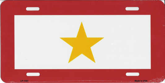 Gold Star License Plate