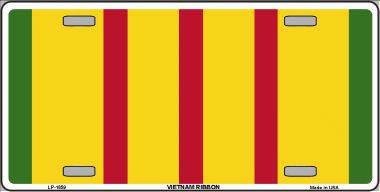 Vietnam Ribbon Metal Novelty License Plate