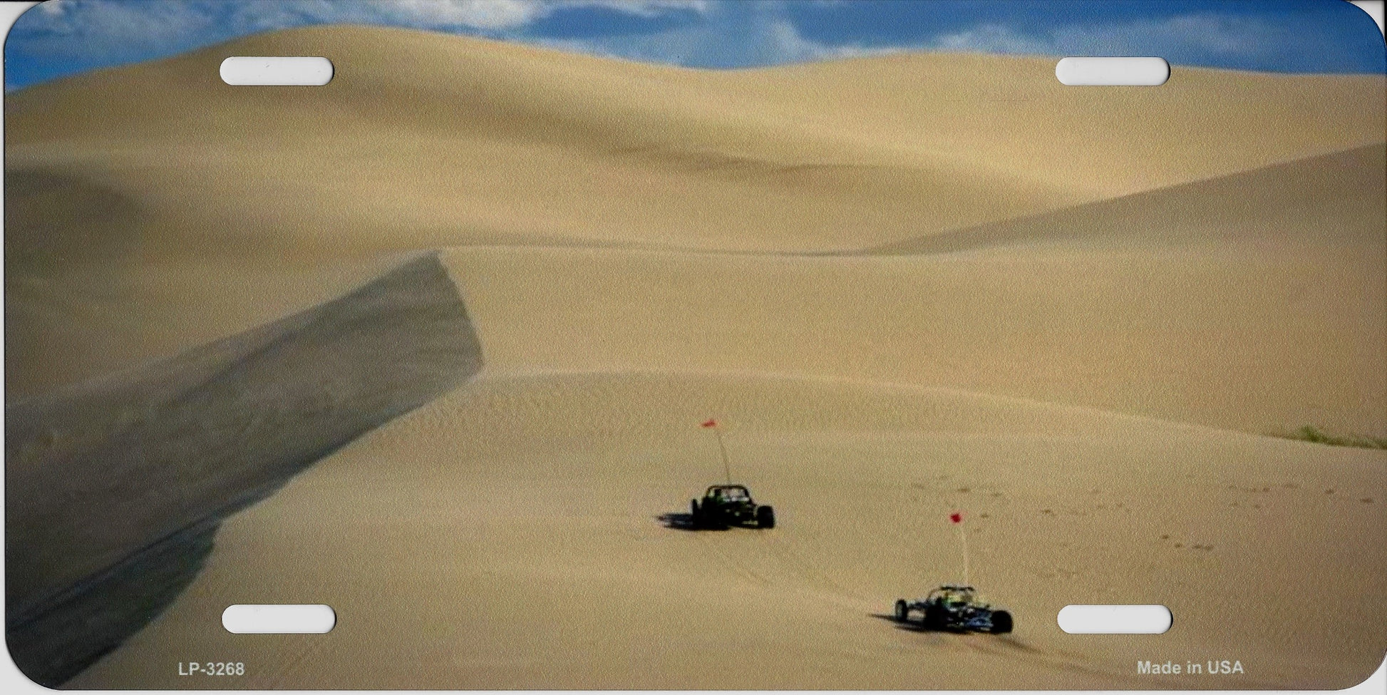 Sand Rails At The Dunes Metal License Plate